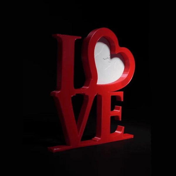 Kärleksskylt anpassad tavelram Valentine Lithophane