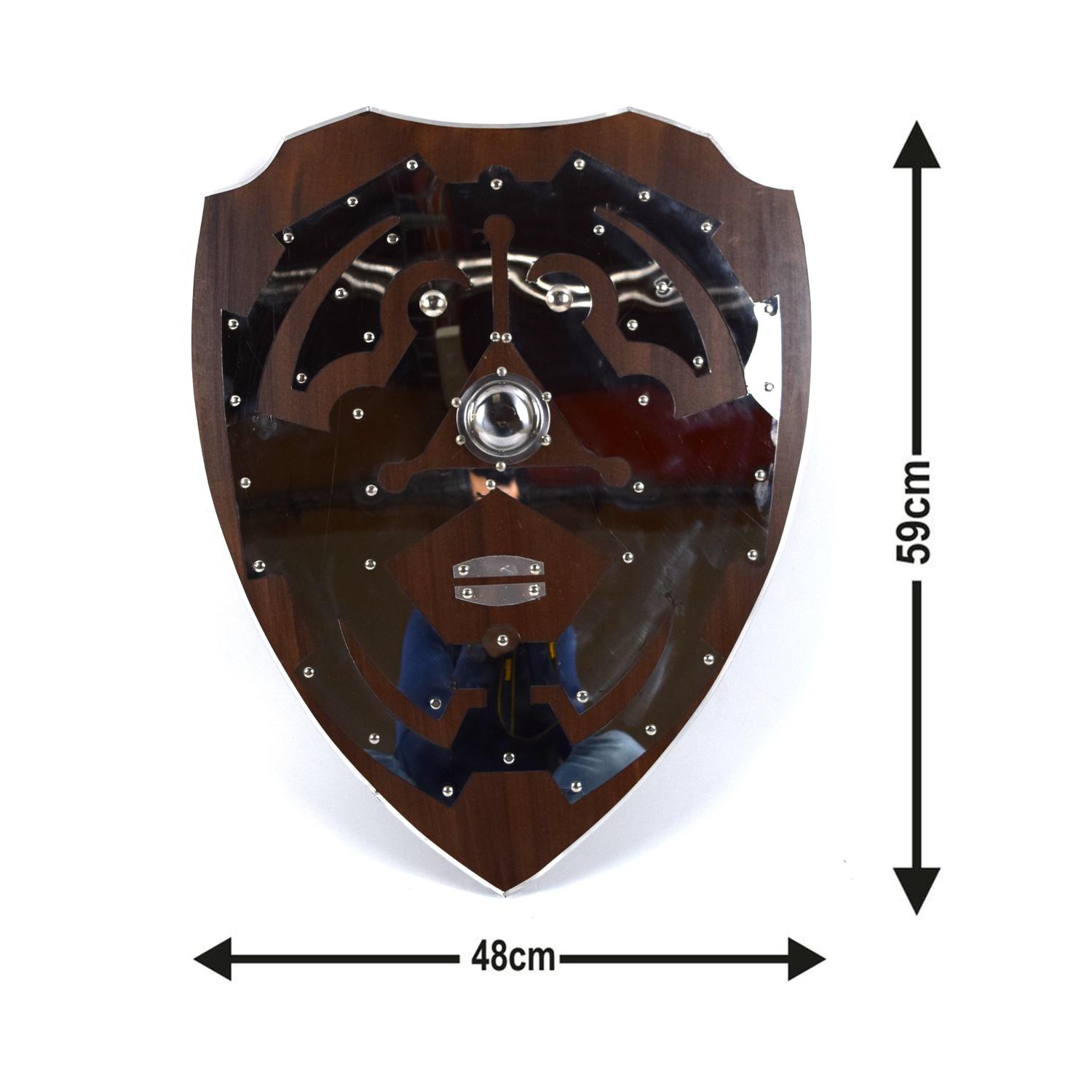 Trä / metall Legend of Zelda Curved Shield SWE89
