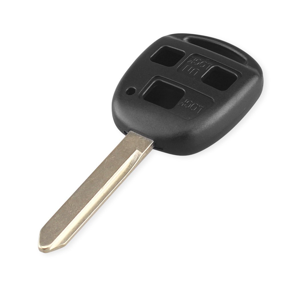 3-knaps bilnøgle udskiftning TOY47 + tastatur til Toyota