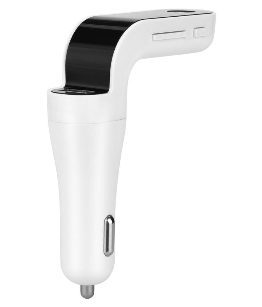 Bluetooth bil FM-sändarmodulator MP3 USB vit