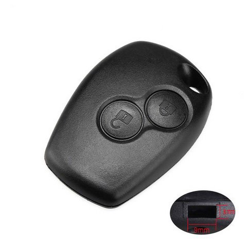 Nyckelfodral med 2 knappar 3/9 hål för Renault Duster Dacia