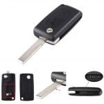 Key Case Shell 2 -knappar CE0536 HU83 blad för Citroen