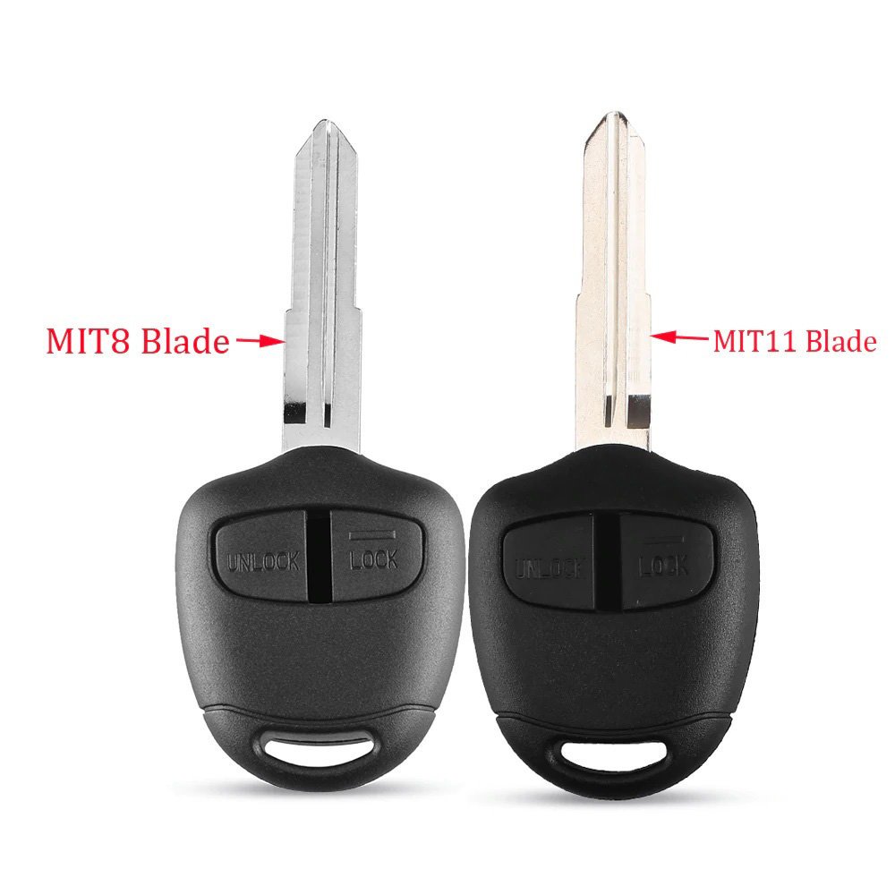2-knappars fjärrnyckelskal MIT8 Blade för Mitsubishi