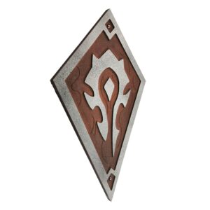 World of Warcraft graverad träsköld