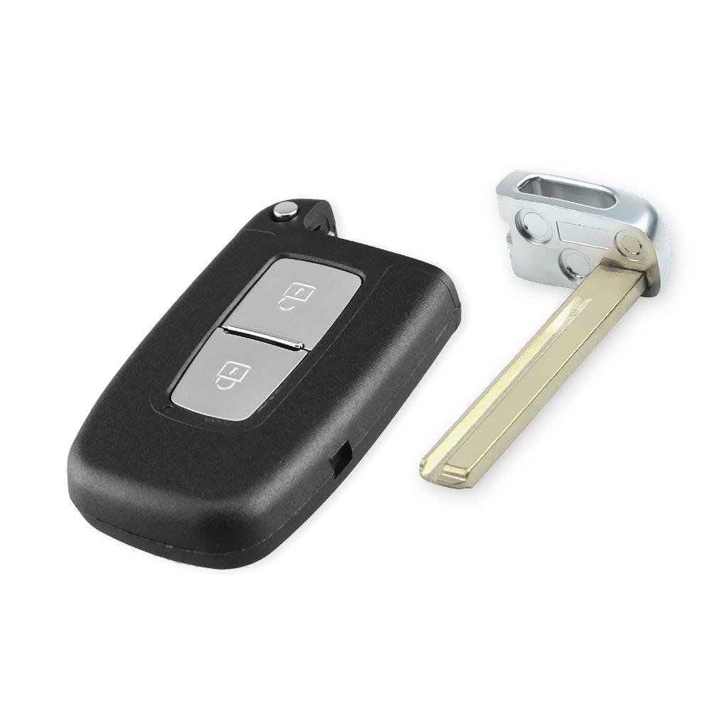 2 -knappen Kia Remote Key Shell HY18 Blade för Hyundai