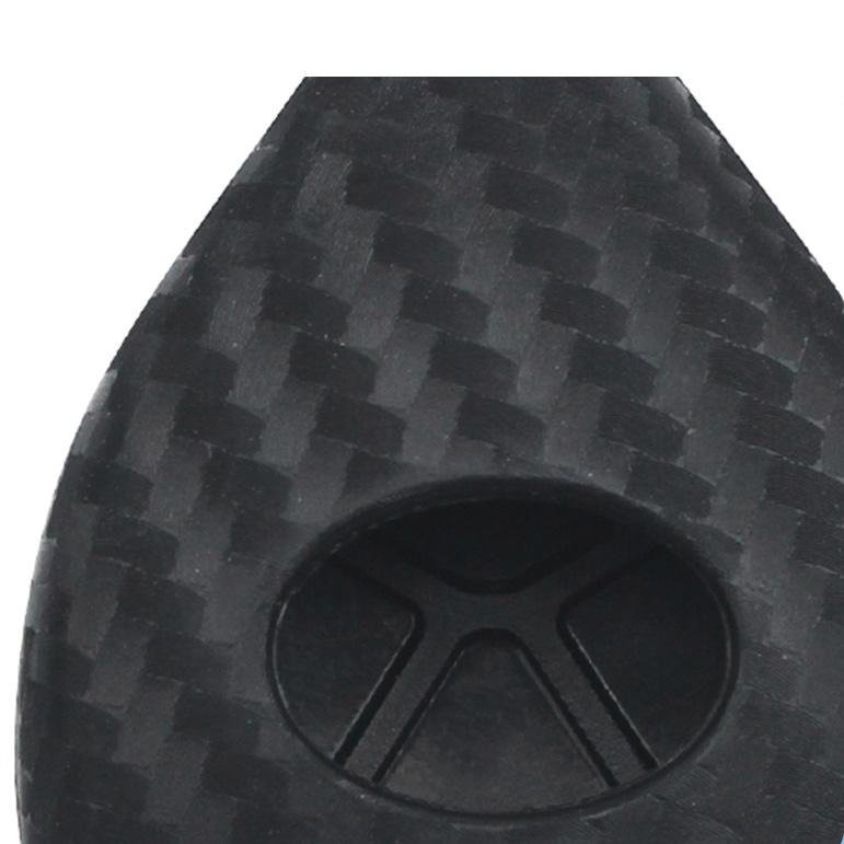 Kolfiber silikon 3-knapps bilnyckelfodral för Toyota