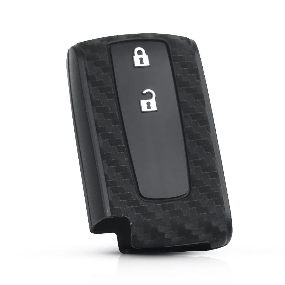 Silikon kolfiber bilnyckelfodral till Toyota Prius