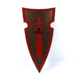 King Arthur trä Viking böjd sköld SWE110