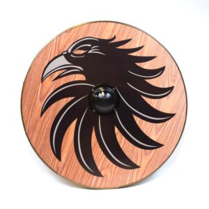 Raven of hell Viking handgjord träsköld SWE15