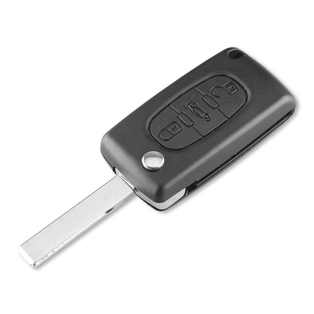 3-knapps fjärrnyckel CE0523 433MHz ID46 chip HU83 för Peugeot