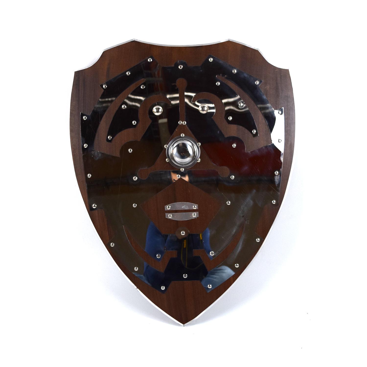 Trä / metall Legend of Zelda Curved Shield SWE89