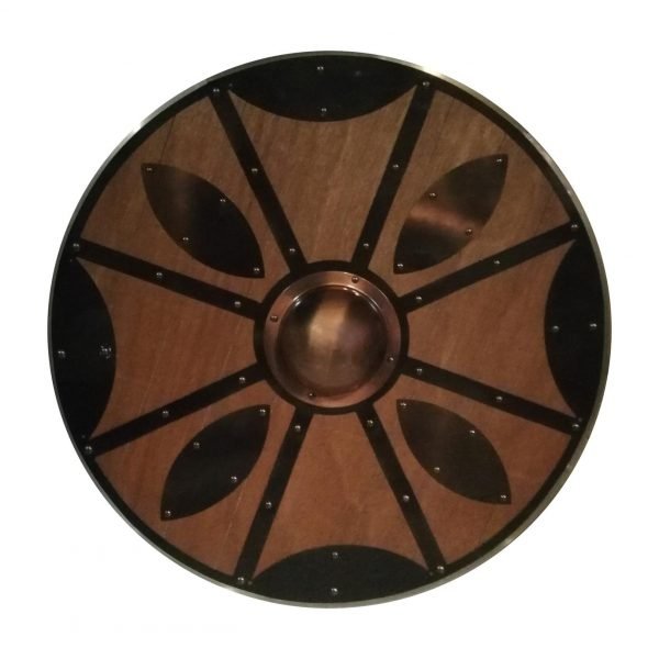 Trä / metall Norse Viking Medieval Shield SWE55