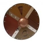 Trä / metall Medeltida Polerad Viking Shield SWE71