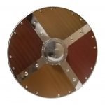 Trä / metall Medeltida Polerad Viking Shield SWE72