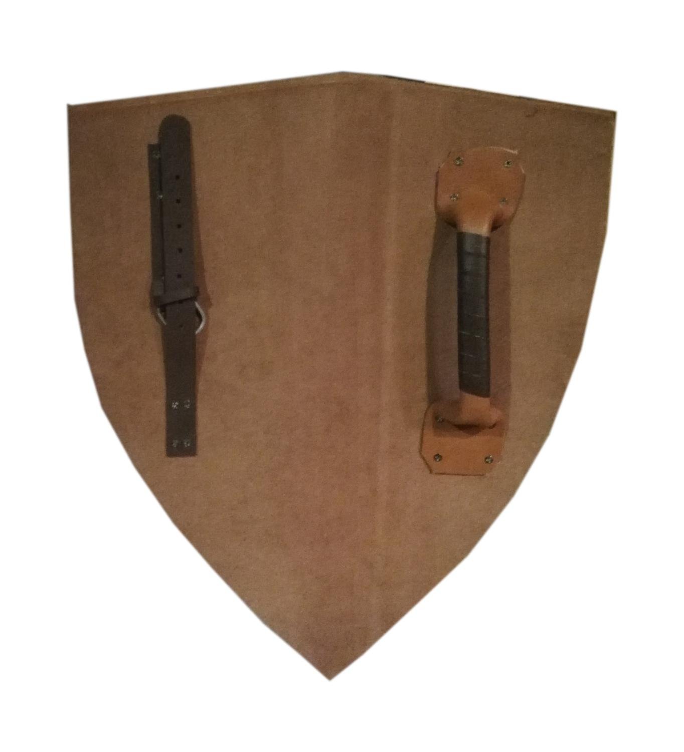Trämedeltida Valknut Viking böjd sköld SWE81