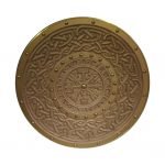 Träsnitt Runes Helm of Awe Viking Shield SWE96