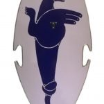 Medeltida trä Roman Minotaur Shield SWE130
