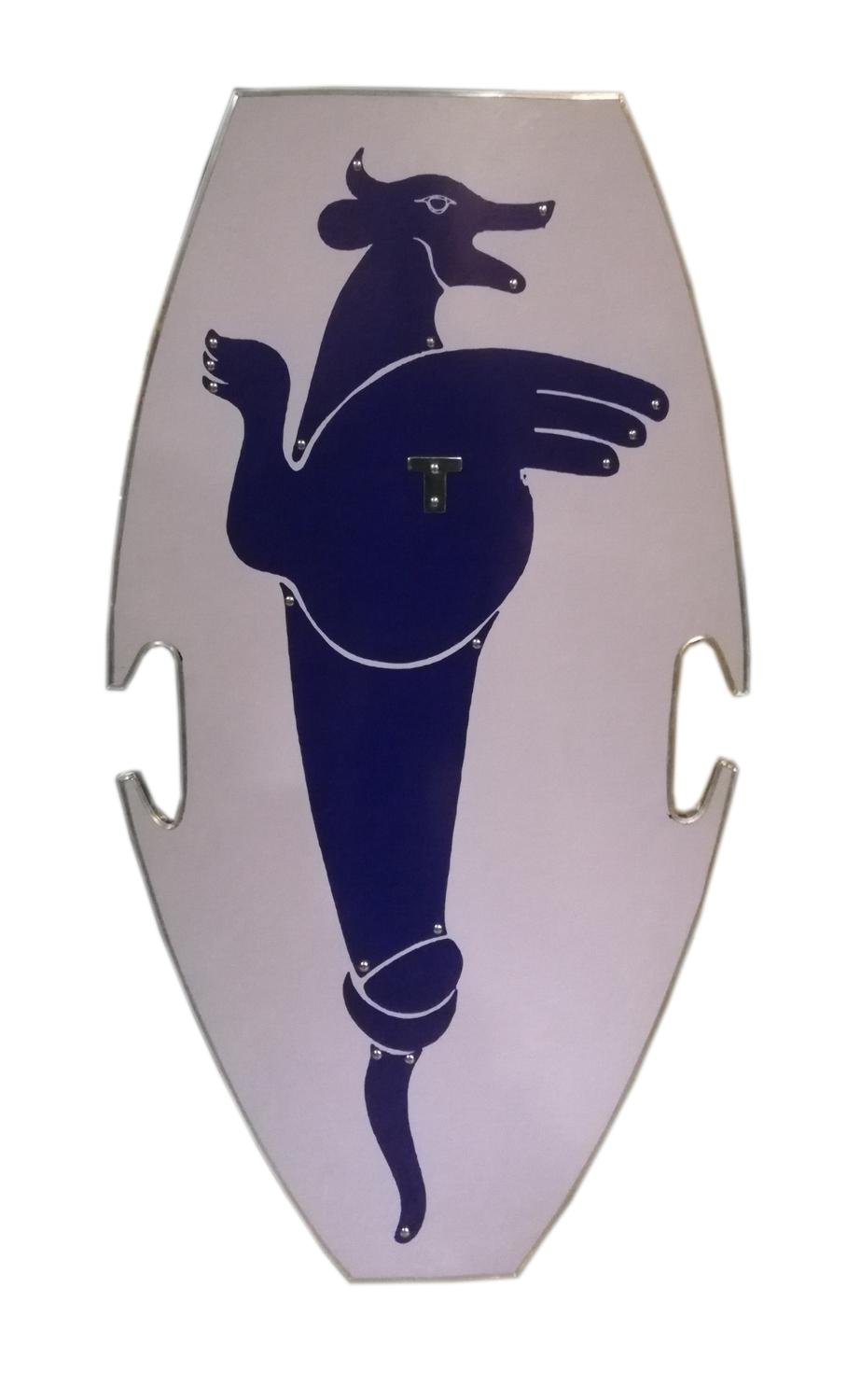 Medeltida trä Roman Minotaur Shield SWE130