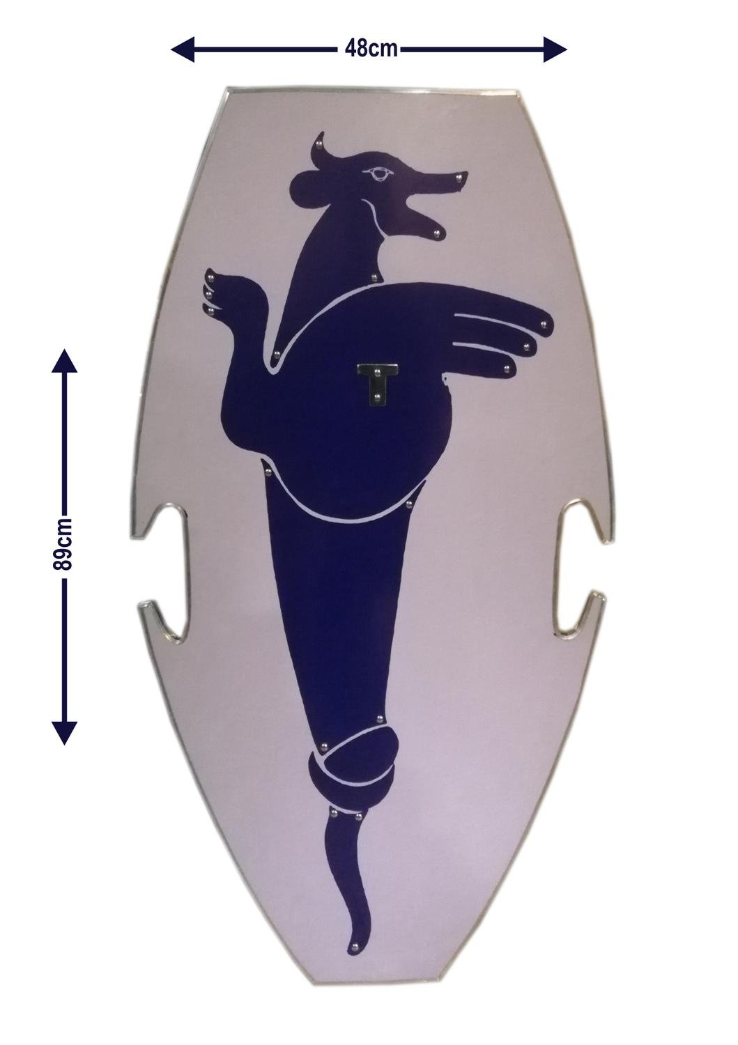 Medeltida trä Roman Minotaur Shield SWE130