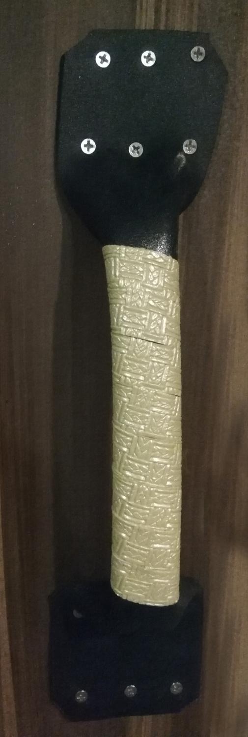 Trä Medeltida fleur de lis Viking Shield SWE136