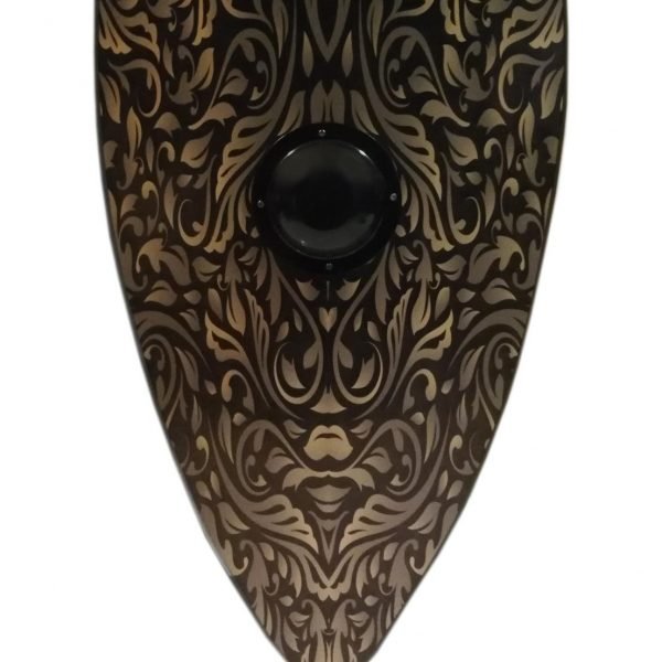 Trä Medeltida Rain Forest Viking Shield SWE143