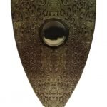 Trä Medeltida Chinoiserie Design Shield SWE146