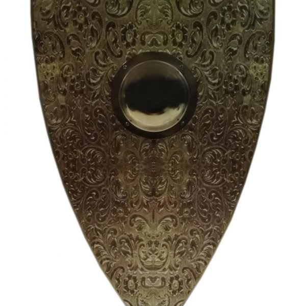 Trä Medeltida Chinoiserie Design Shield SWE146