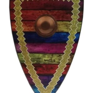 Trämedeltida Hippie Style Viking Shield SWE147