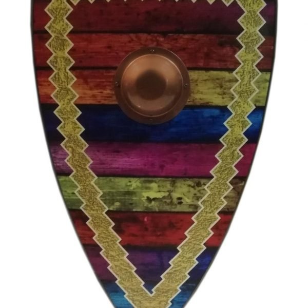 Trämedeltida Hippie Style Viking Shield SWE147