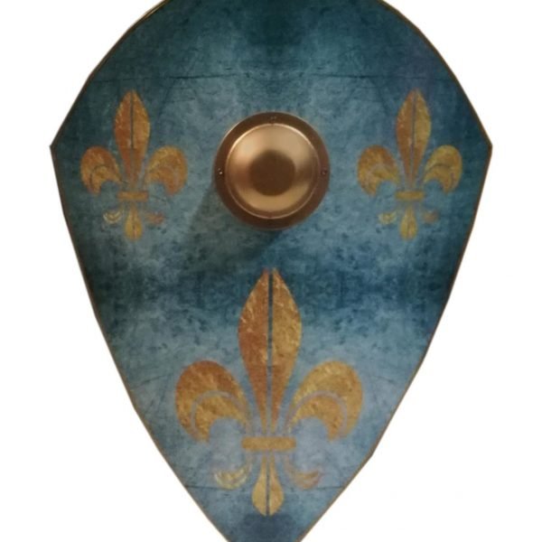 Trä fleur de lis Battle Armor Medieval Shield SWE148