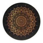 Wooden/ Medieval Mandala Jute Viking Shield SWE162