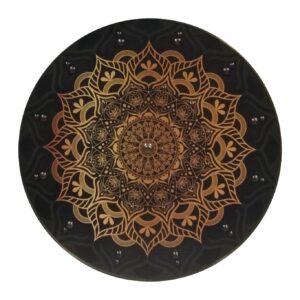 Wooden/ Medieval Mandala Jute Viking Shield SWE162