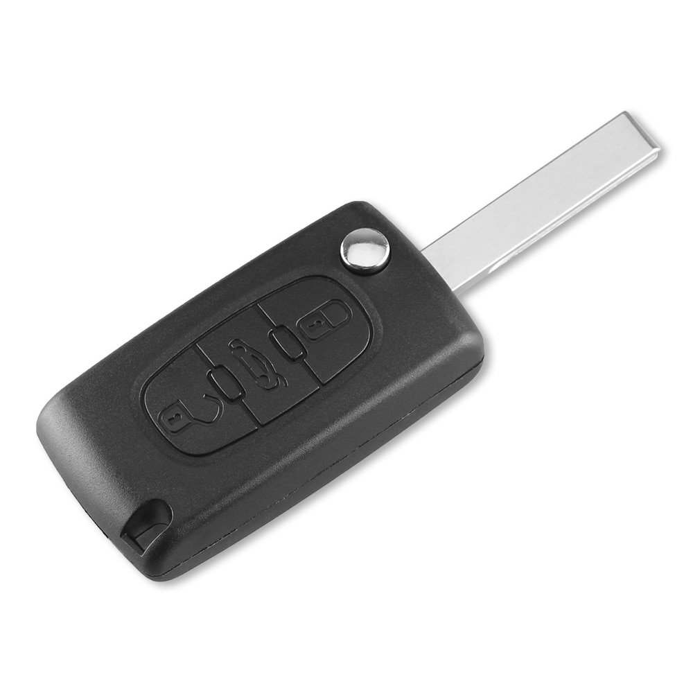 3-knapps fjärrkontroll CE0536 433MHz ID46 chip HU83 för Peugeot
