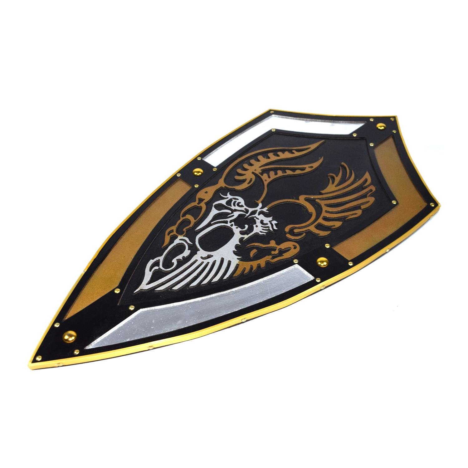Trä medeltida Gladiator Shield SWE-118