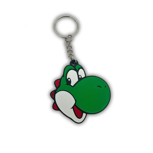 Yoshi Mario nyckelring kedja blixtlås hängare