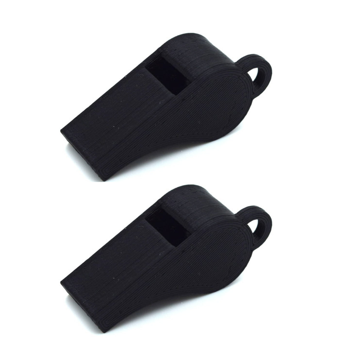 Visselpipa 2-pack PLA plast 118+ Db vissla svart