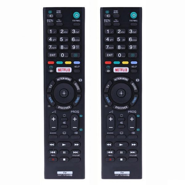 2x Universal RMT-TX100D fjärrkontroll för Sony HDTV LED