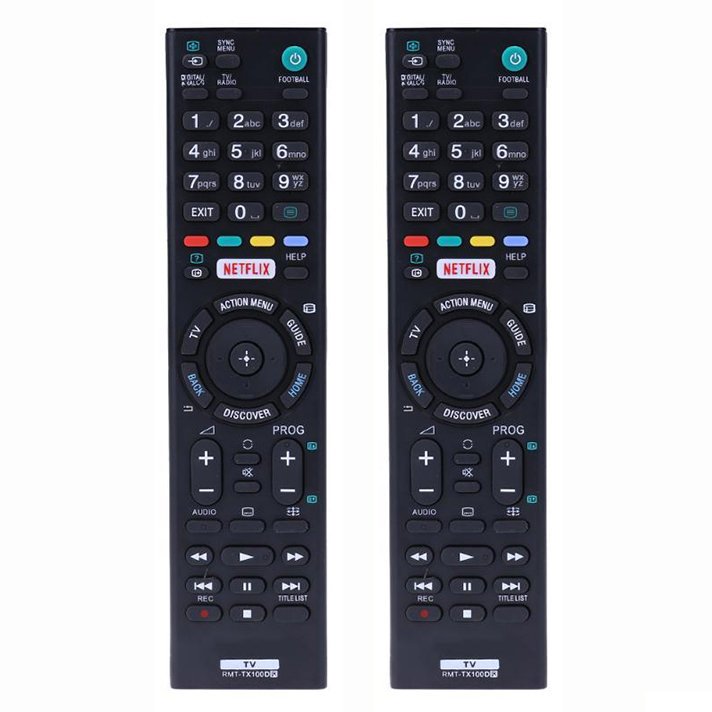 2x Universal RMT-TX100D fjärrkontroll för Sony HDTV LED