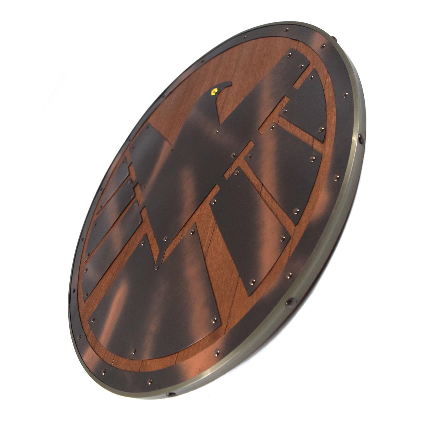 Trä Viking Dark Brown Eagle handgjord sköld SWE45