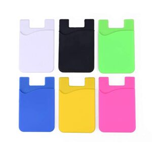 6x Silicone sock plånbok mix kontanter pocket klistermärke