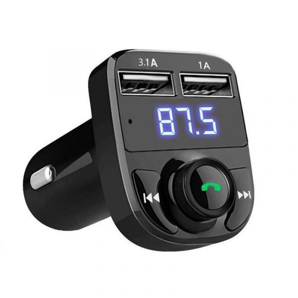 Bluetooth bil FM-sändarmodulator MP3 trådlös 3.1A