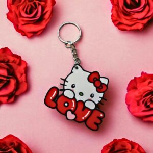 Hello Kitty nyckelring kedja blixtlås hängare