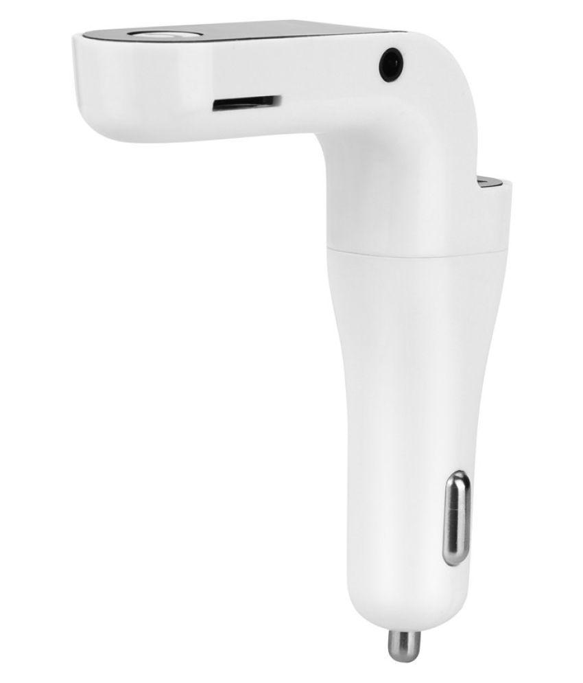 Bluetooth bil FM-sändarmodulator MP3 USB vit