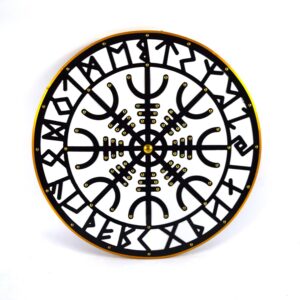 Helm of Awe Silver Puinen Viking Shield käsintehty SWE57