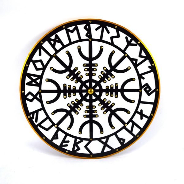 Helm of Awe Silver Puinen Viking Shield käsintehty SWE57