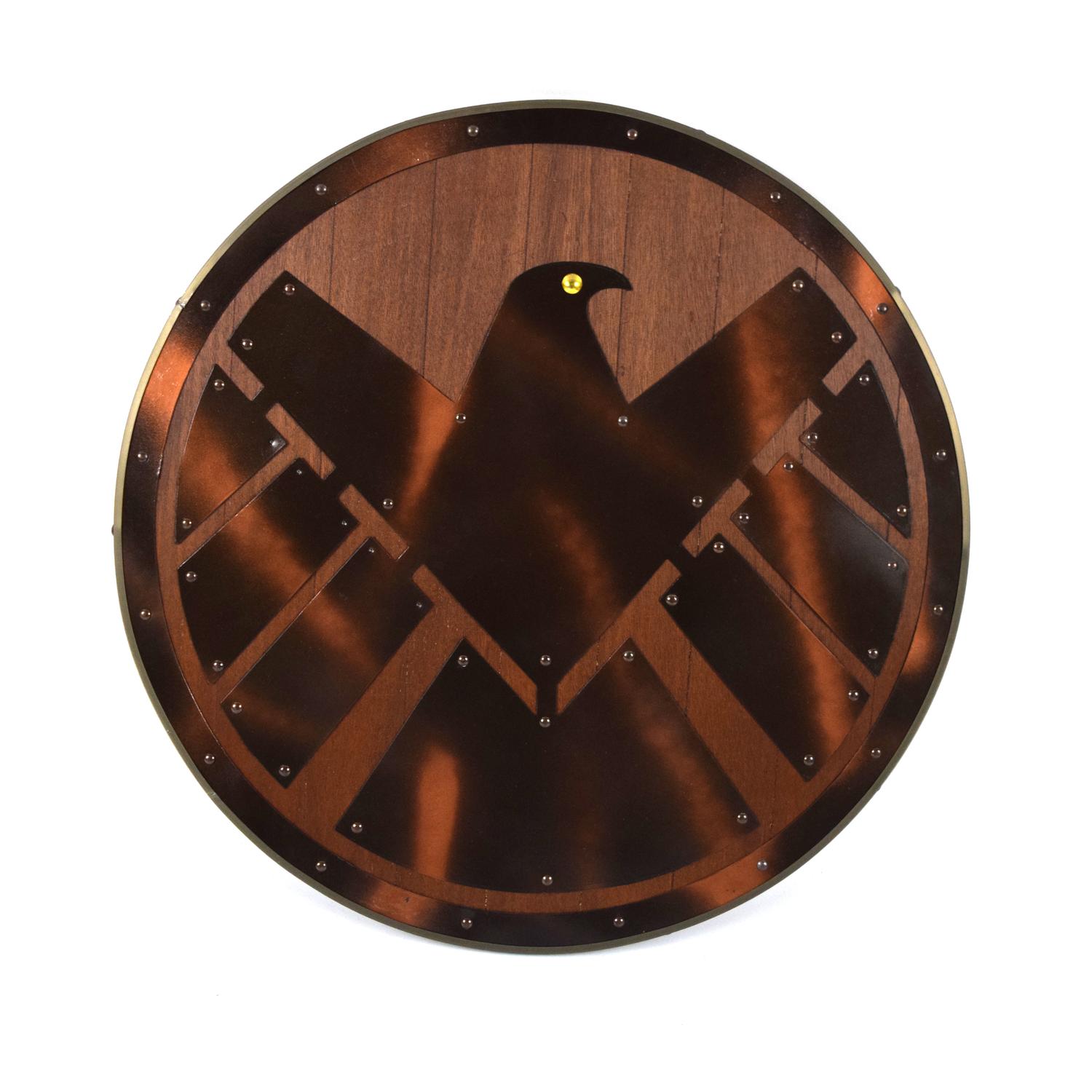 Trä Viking Dark Brown Eagle handgjord sköld SWE45