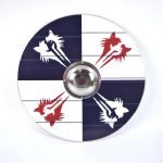 Wolf Power and Pride Vikingasköld i trä handgjord SWE31