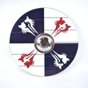 Wolf Power and Pride Vikingasköld i trä handgjord SWE31