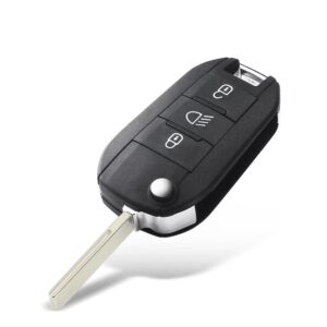 3-knappars Nyckel till Peugeot/Citroen