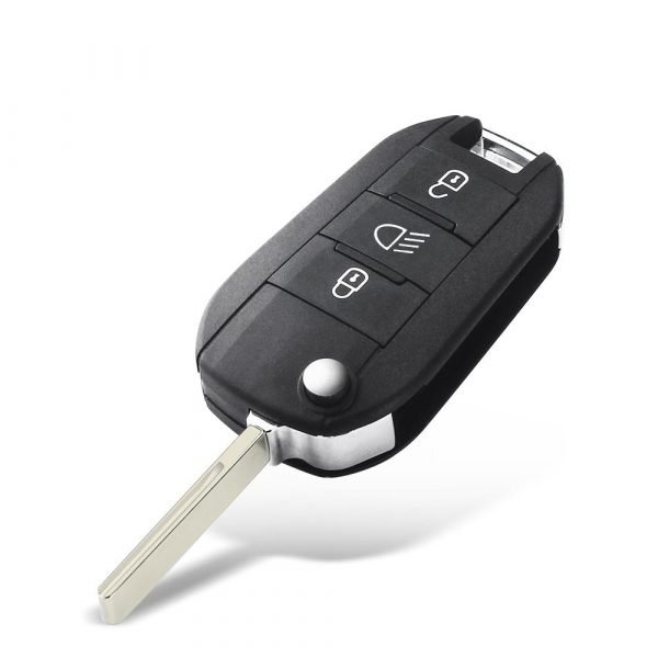3-knappars Nyckel till Peugeot/Citroen